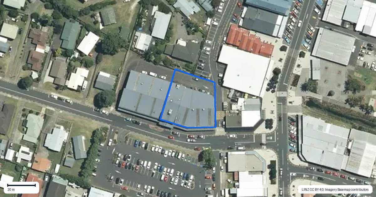 Property context map for 1A Lee Street, Whitianga