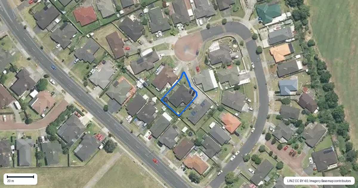 Property context map for 18 Ironstone Place, Randwick Park, Auckland