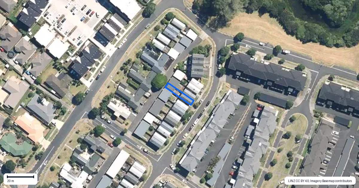 Property context map for 46 Kirikiri Lane, East Tamaki, Auckland