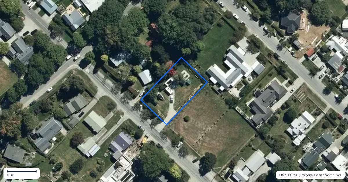 Property context map for 15 Caernarvon Street, Arrowtown