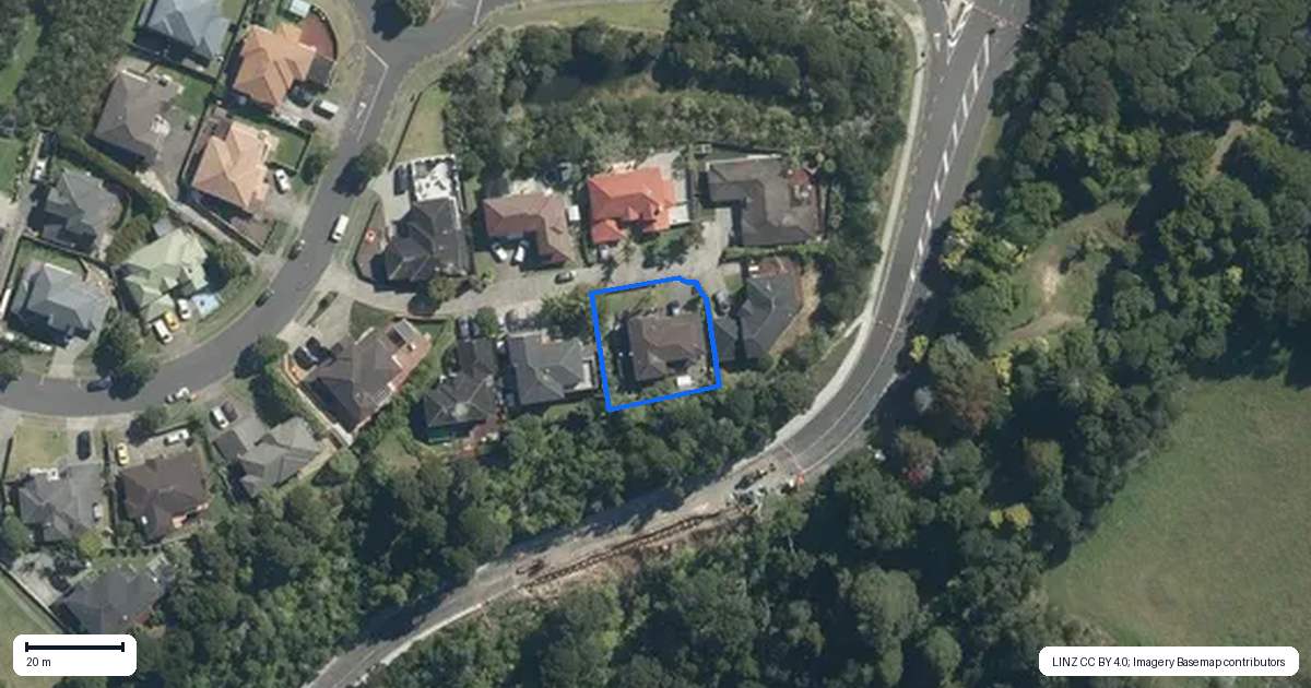 Property context map for 12 Gold Street, Albany Heights, Auckland