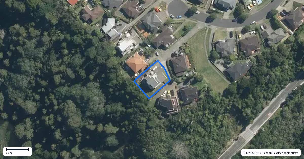 Property context map for 36 Gold Street, Albany Heights, Auckland