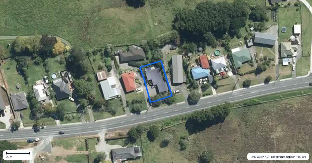 Property context map for 78 Port Albert Road, Wellsford