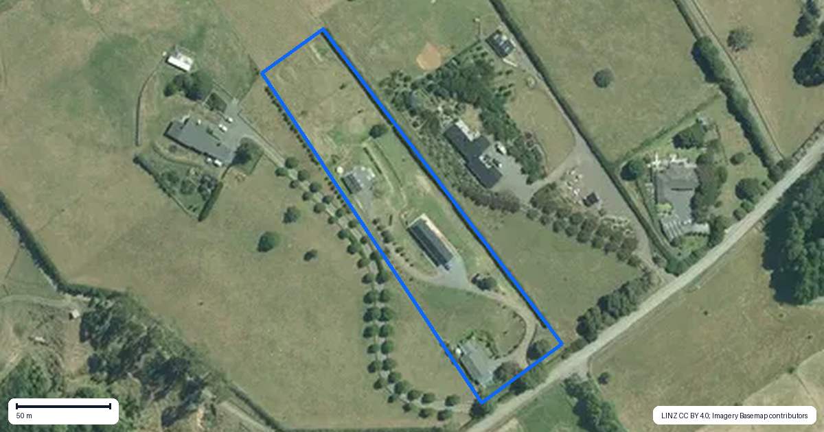 Property context map for 58 Farquharson Road, Hunua