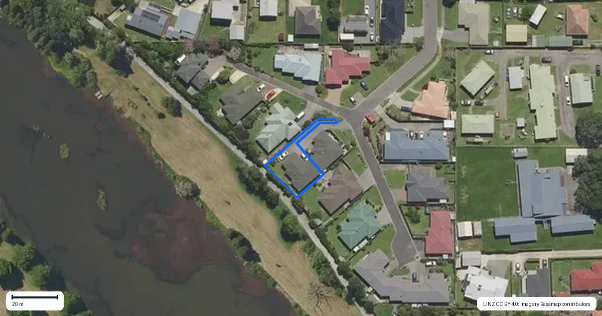 Property context map for 11B Walnut Grove, Whakatane
