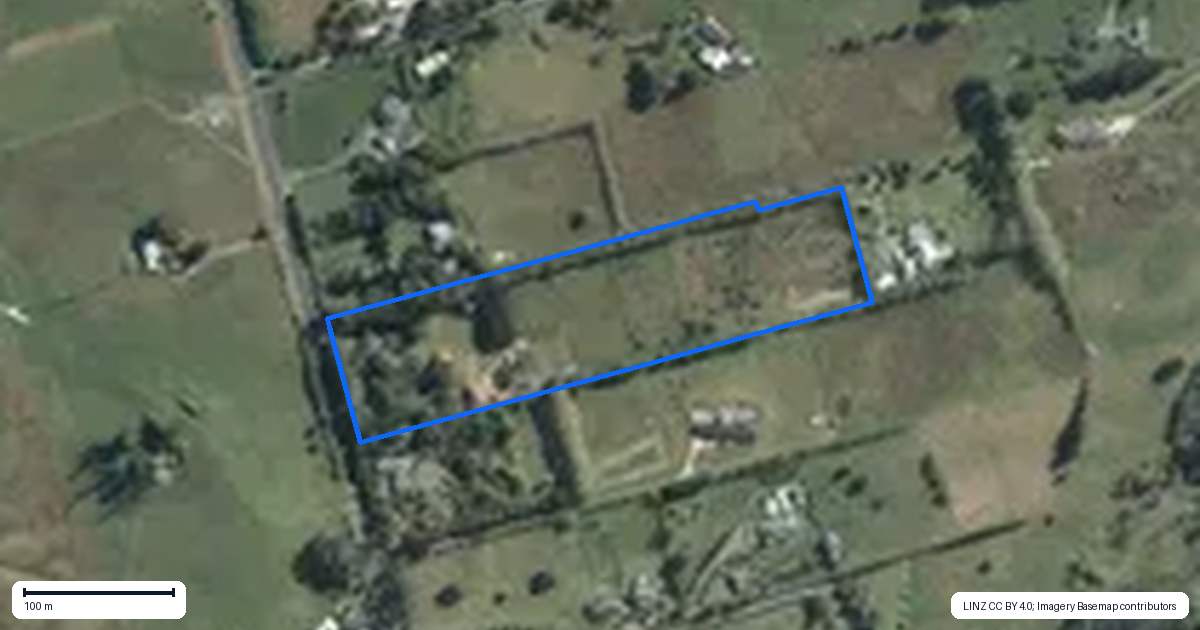 Property context map for 115 Green Road, Dairy Flat