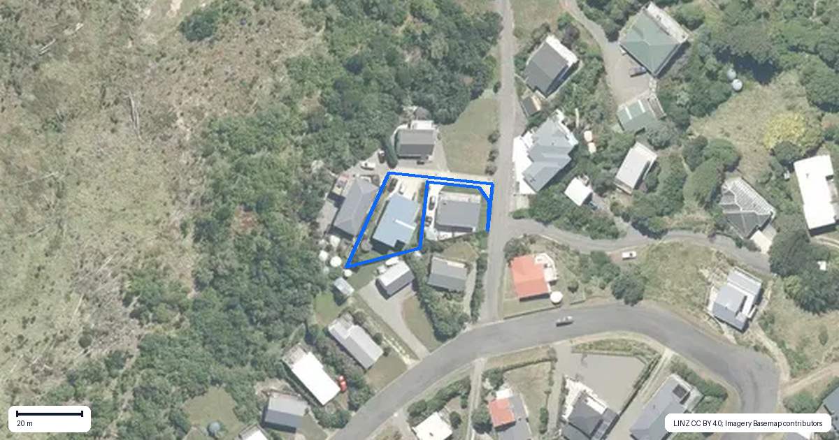 Property context map for 36B Guthrie Crescent, Castlepoint, Tinui