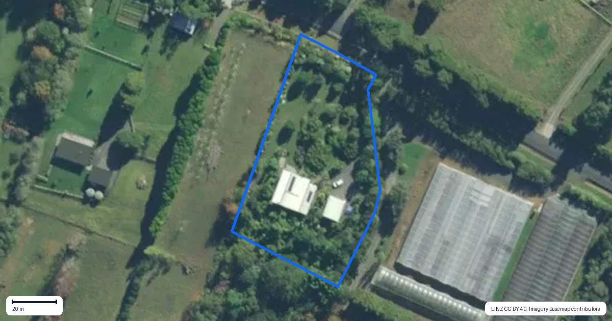 Property context map for 73 Valencia Lane, Kerikeri