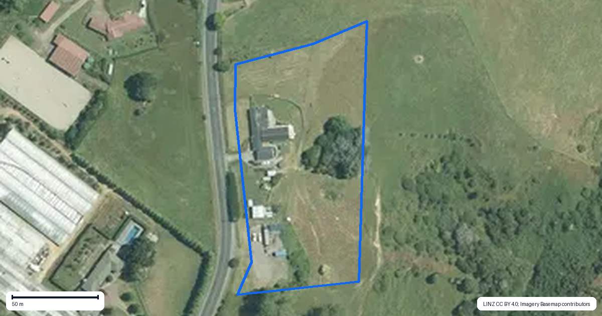 Property context map for 118 Gelling Road, Ararimu, Drury
