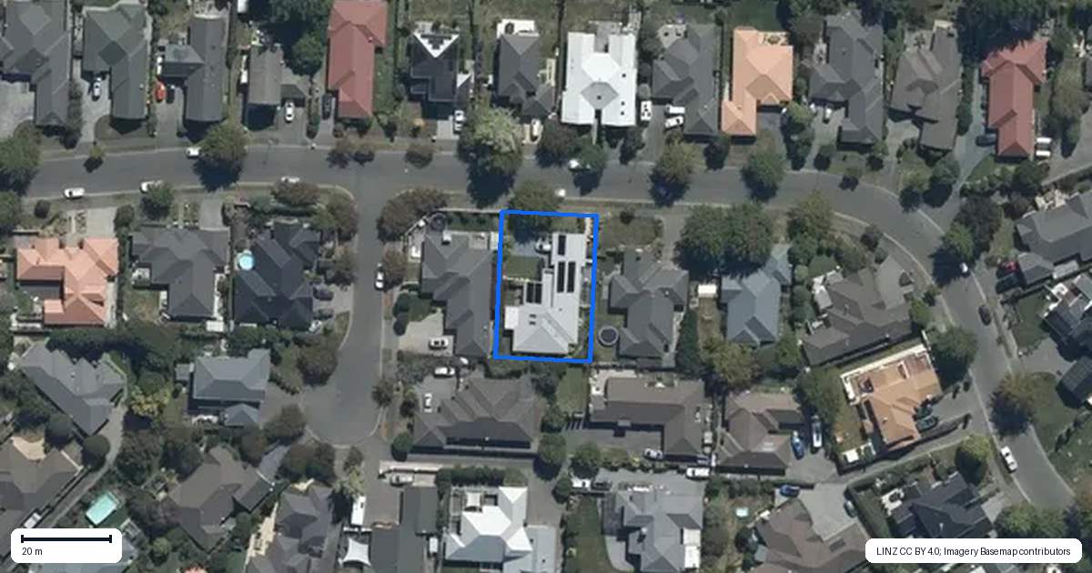 Property context map for 48 Woodhurst Drive, Casebrook, Christchurch