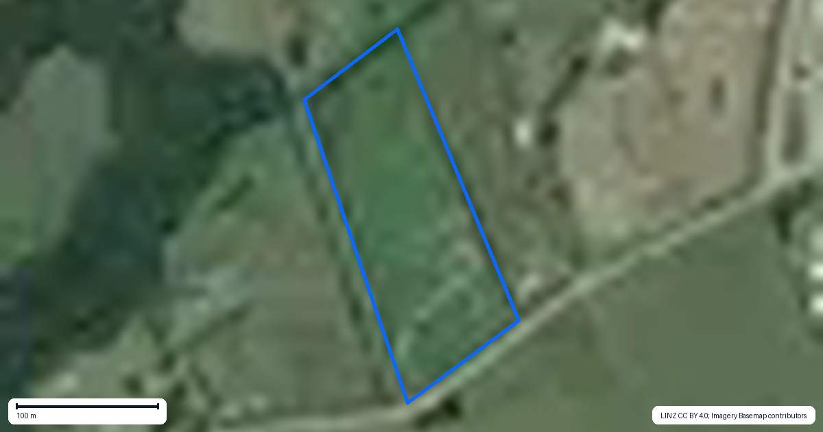 Property context map for 264 Lodore Road, Okaihau