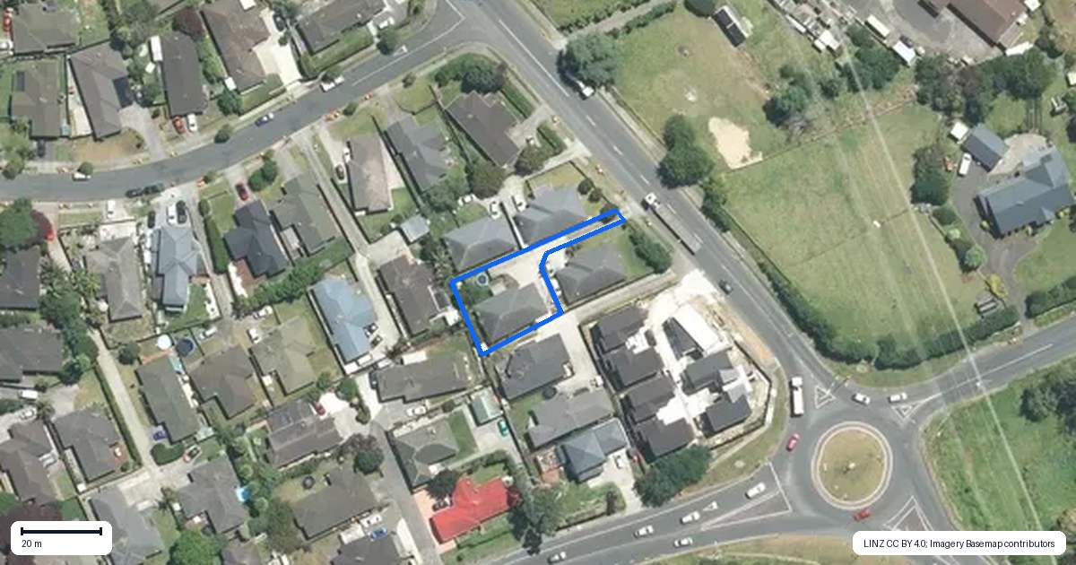 Property context map for 63B Stratford Road, Manurewa, Auckland
