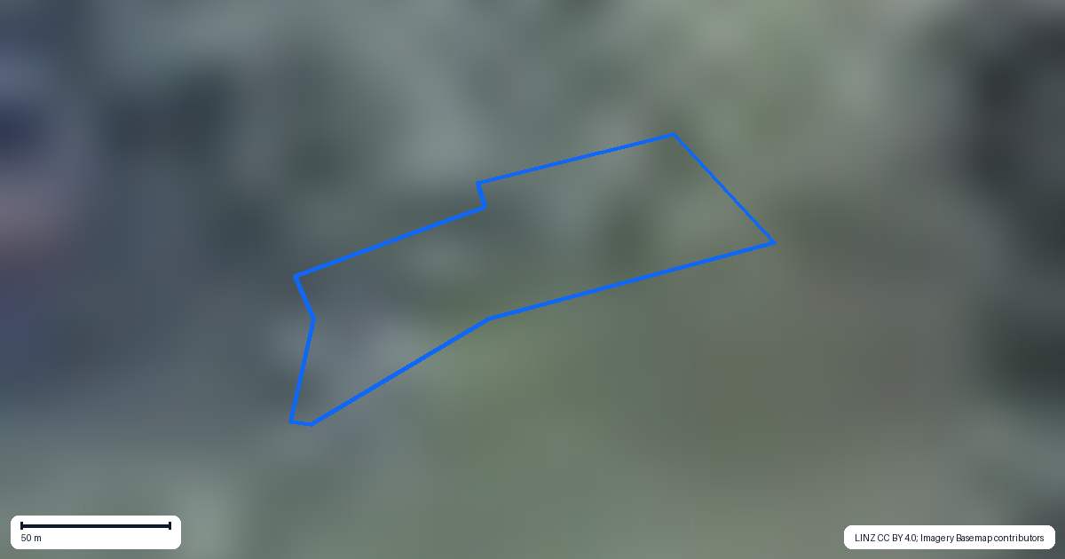 Property context map for 227 Heard Road, Waihi