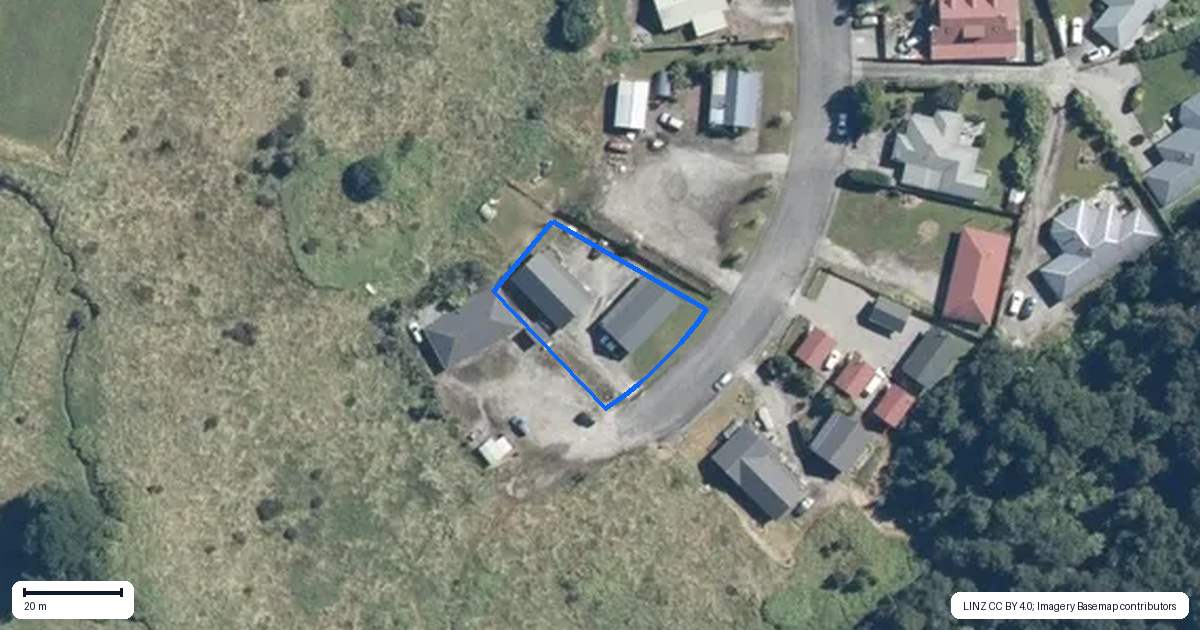 Property context map for 32 Pekanga Drive, Fox Glacier