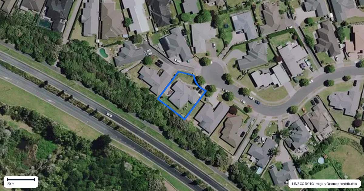 Property context map for 35 Milbrook Place, Chartwell, Hamilton