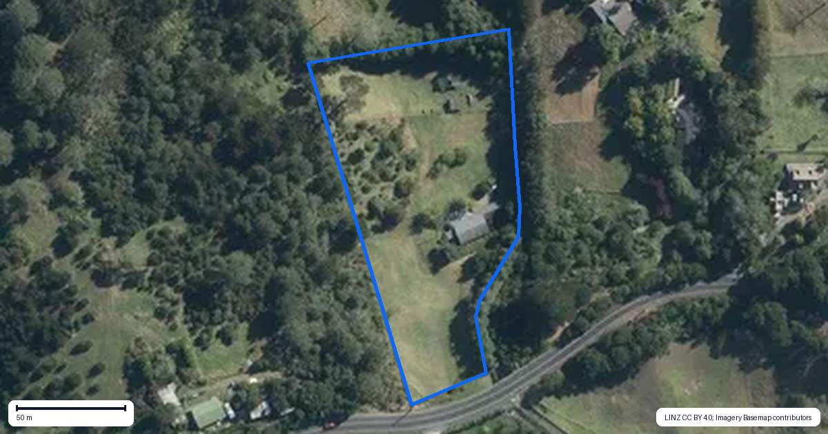 Property context map for 62 Potter Road, Dairy Flat