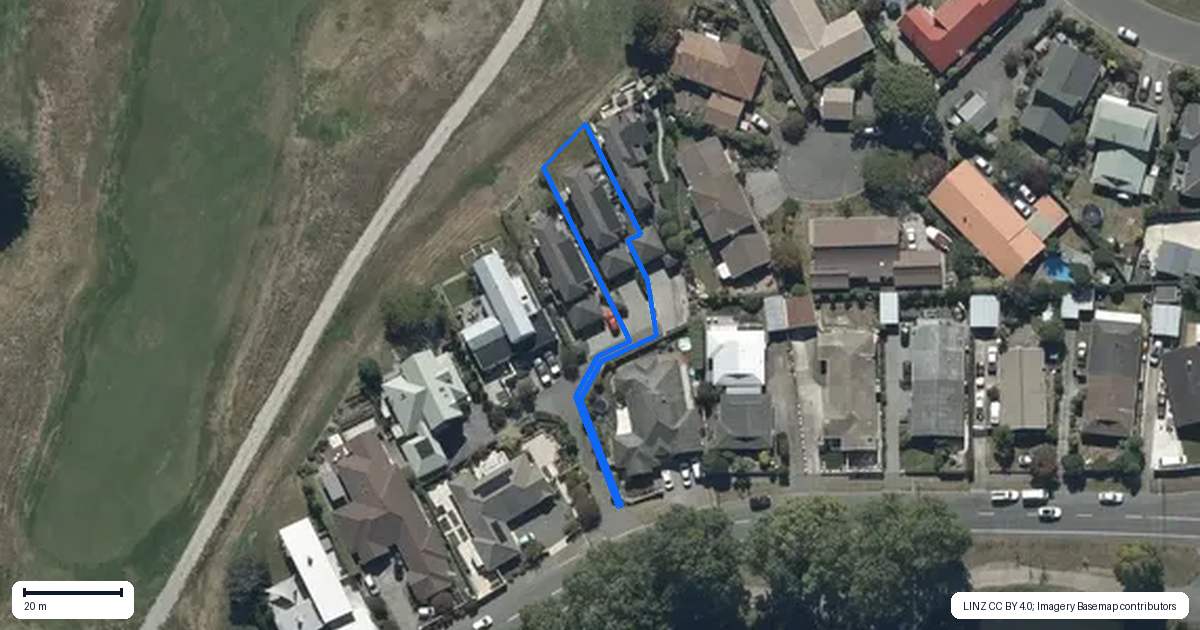 Property context map for 132 Lake Terrace Road, Burwood, Christchurch