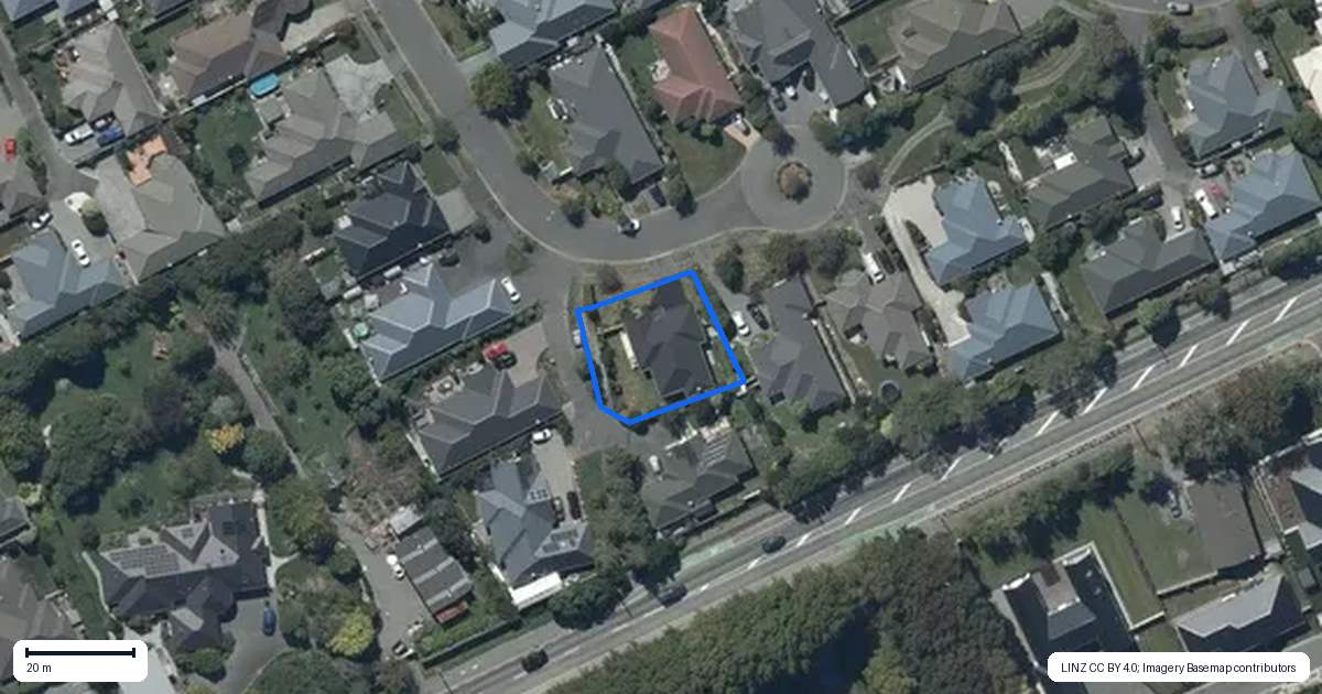 Property context map for 22 Garforth Green, Halswell, Christchurch