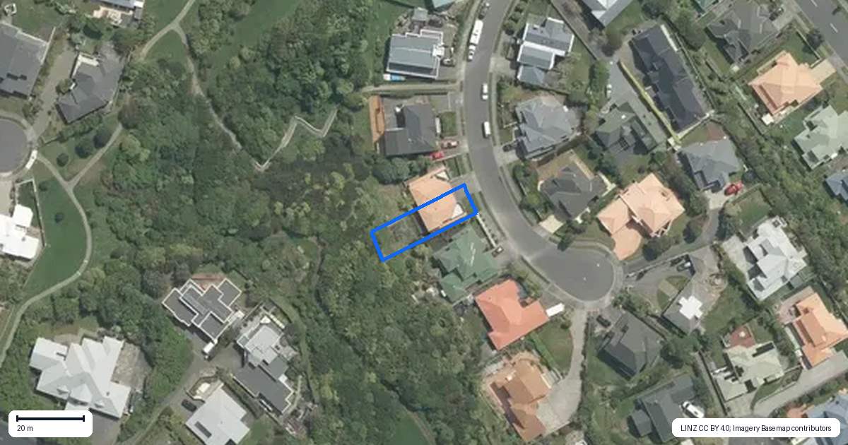 Property context map for 14A Claverton Grove, Churton Park, Wellington