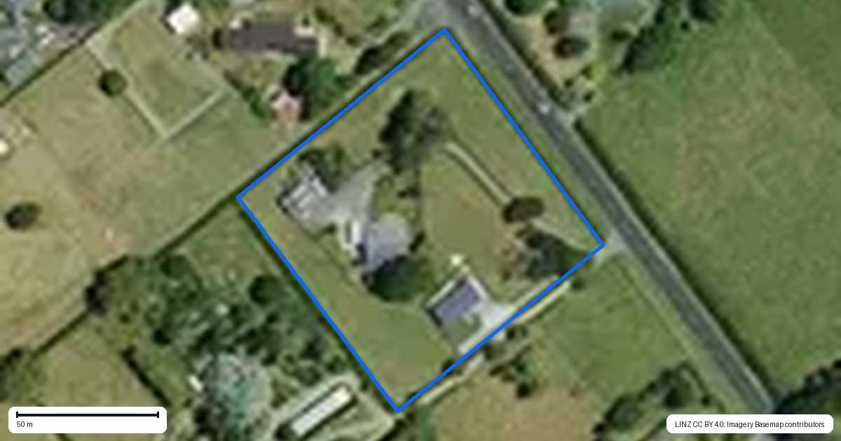Property context map for 401A Marychurch Road, Matangi, Hamilton