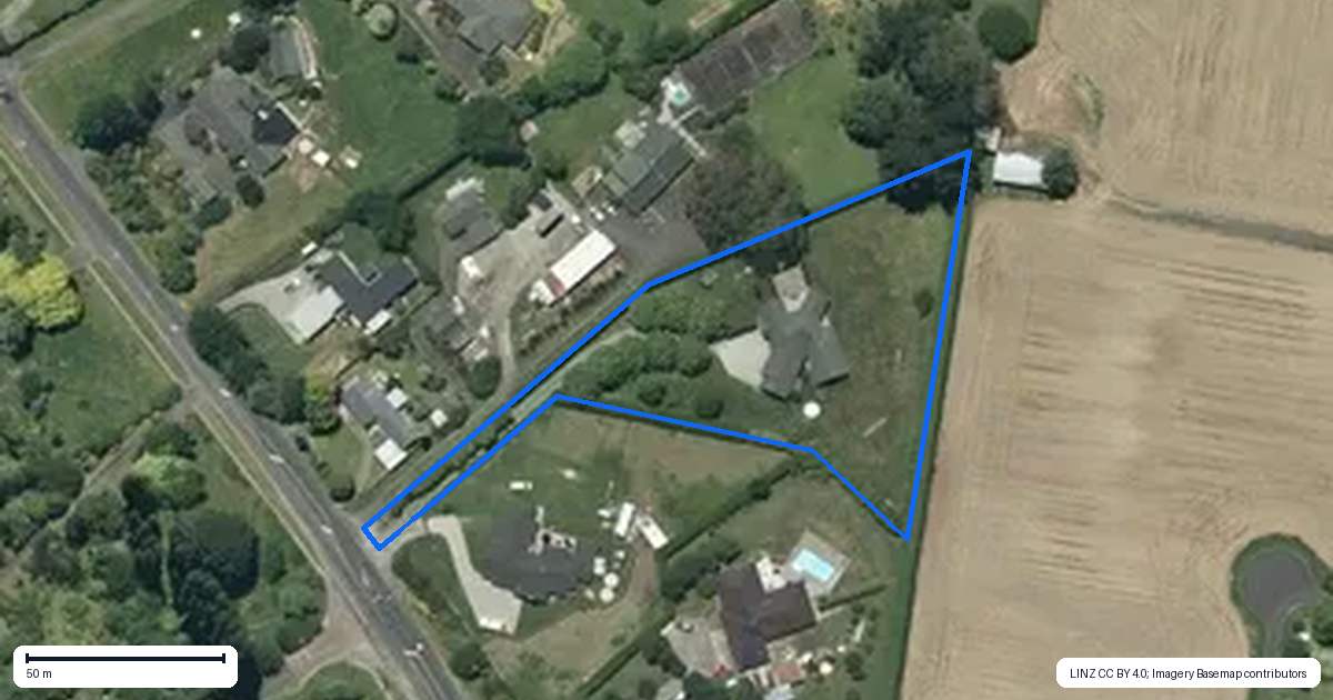 Property context map for 85B Matangi Road, Matangi, Hamilton
