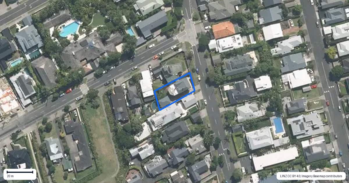 Property context map for 46 Wallace Street, Herne Bay, Auckland