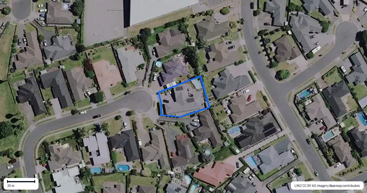 Property context map for 18 Burgundy Court, Rototuna, Hamilton