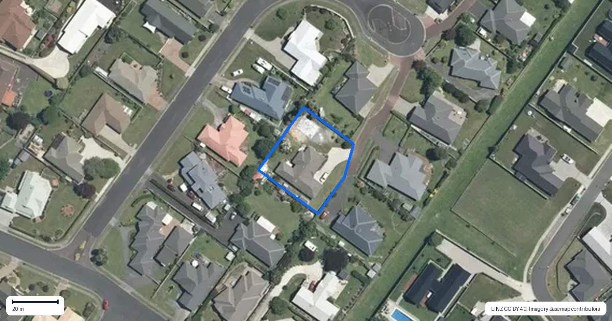 Property context map for 15 Dame Cath Place, Matamata