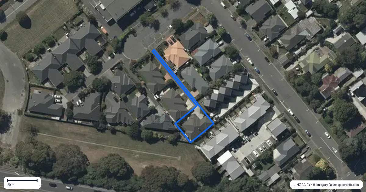 Property context map for 2B Moule Street, Addington, Christchurch