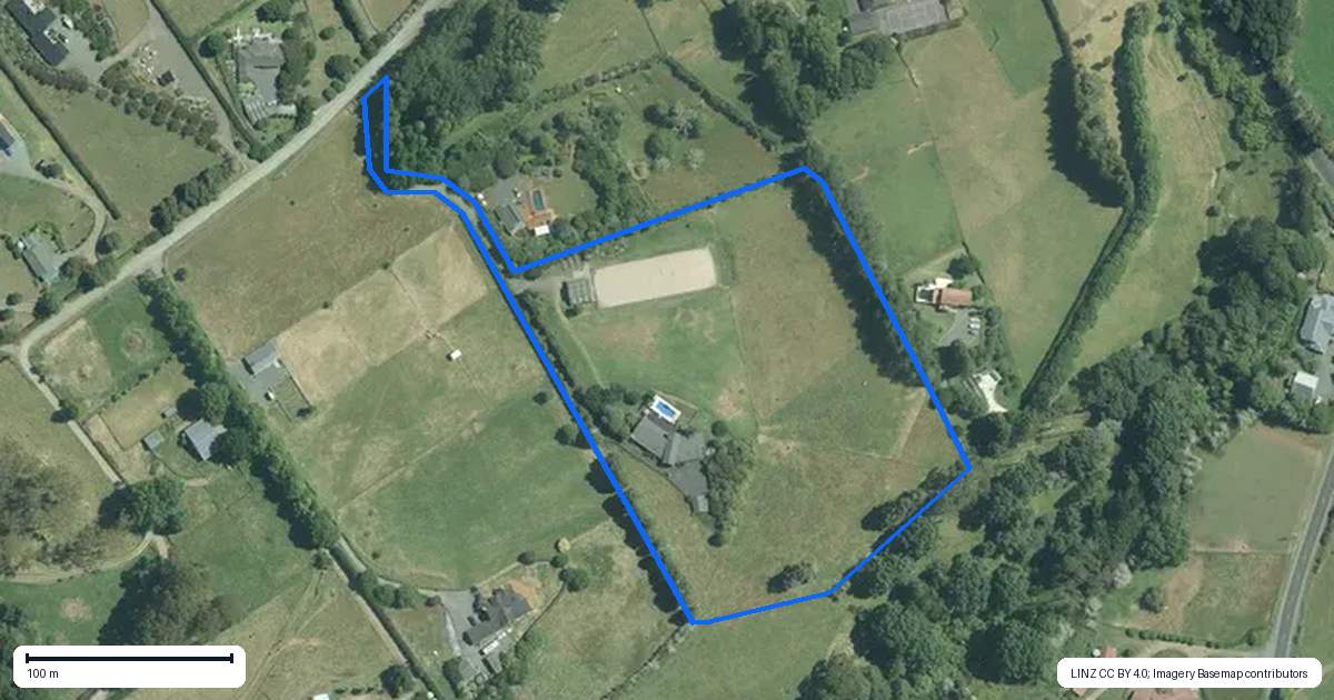 Property context map for 41 Farquharson Road, Hunua