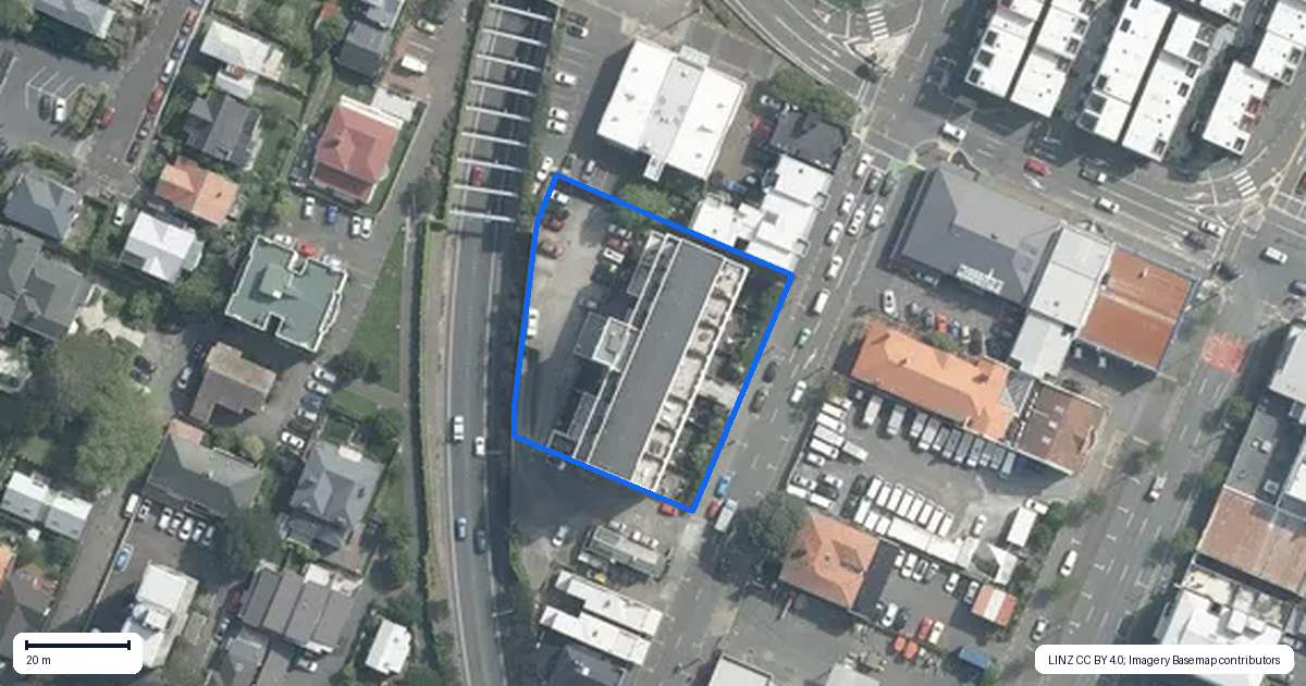 Property context map for 27/254 Willis Street, Te Aro, Wellington