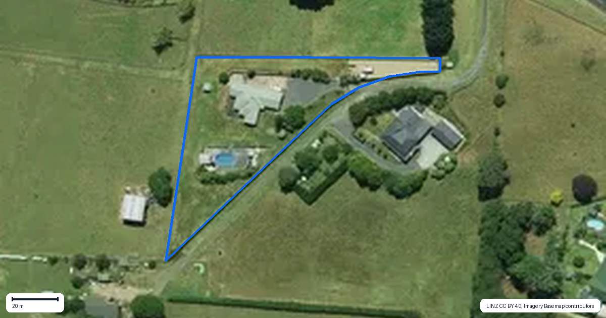 Property context map for 64 McFall Road, Ohaupo