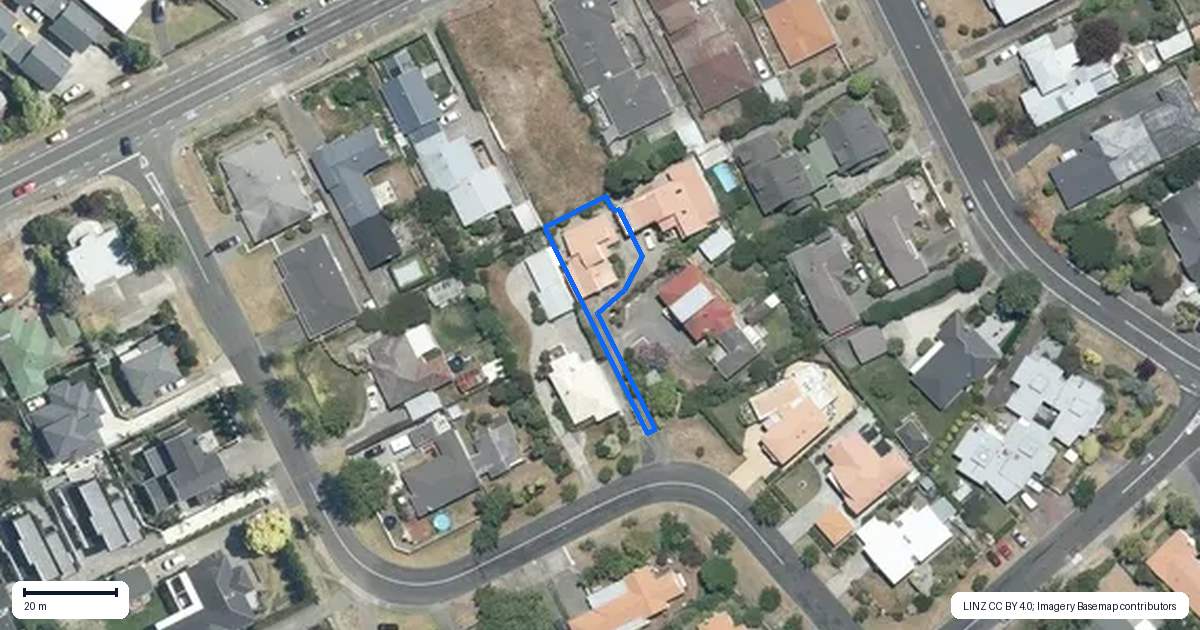 Property context map for 9A Chambers Street, Havelock North