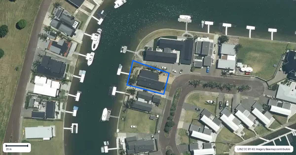 Property context map for 123 Motu Hei, Pauanui
