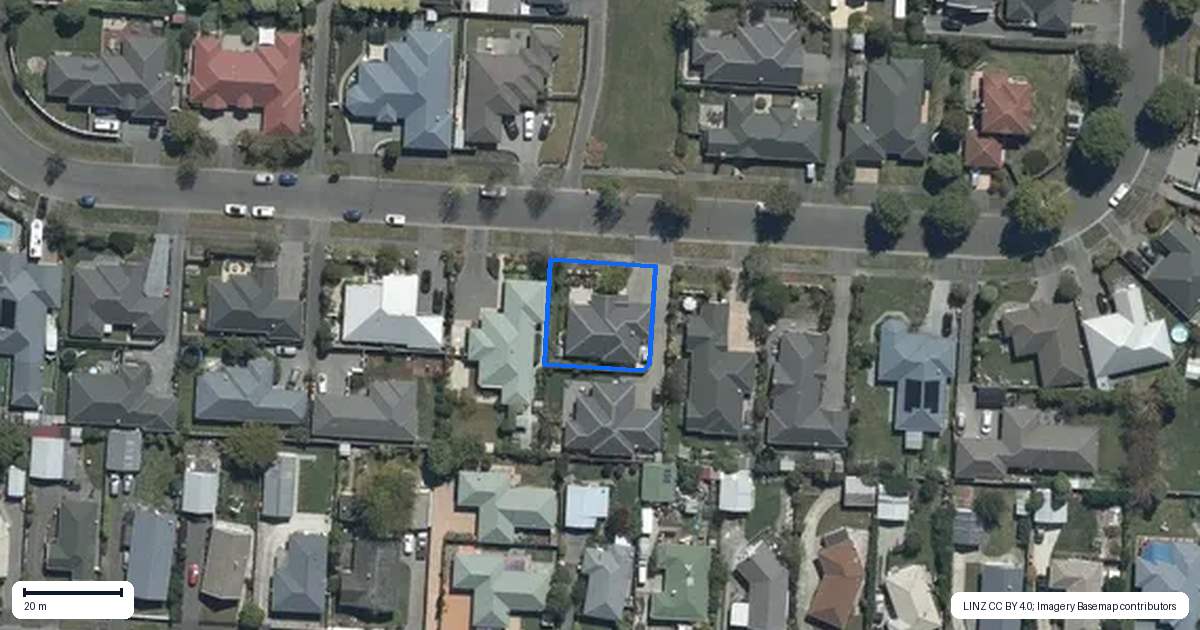 Property context map for 43A Coolspring Way, Redwood, Christchurch