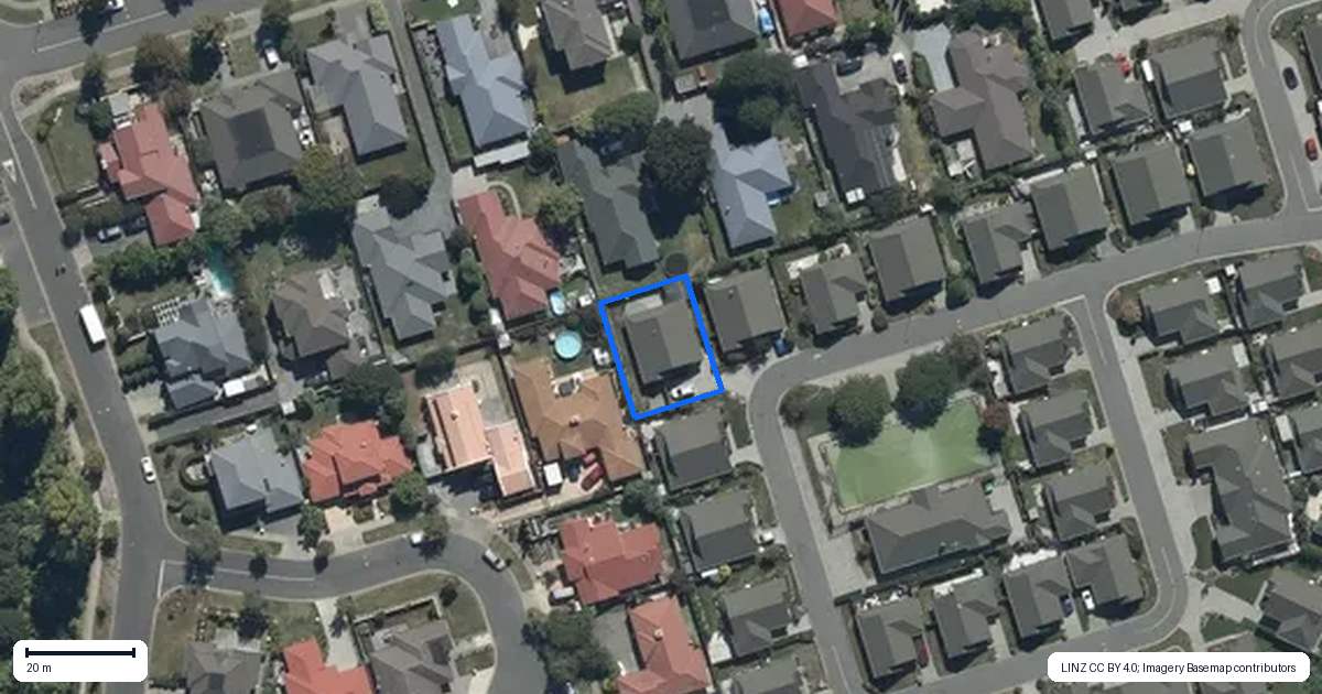Property context map for 26 Northwood Villas, Northwood, Christchurch