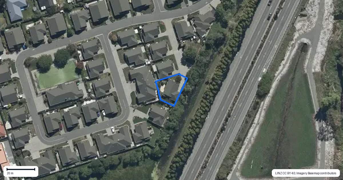Property context map for 46 Northwood Villas, Northwood, Christchurch