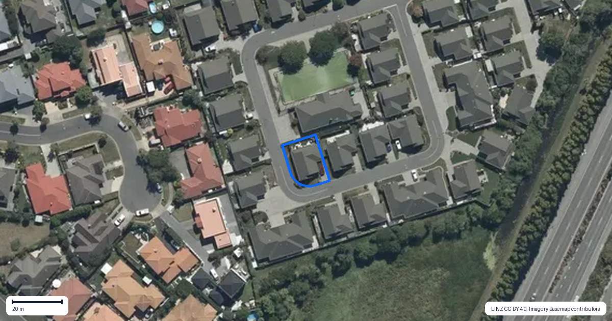 Property context map for 47 Northwood Villas, Northwood, Christchurch