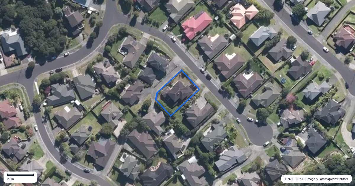 Property context map for 9 Henry Partington Place, Greenhithe, Auckland