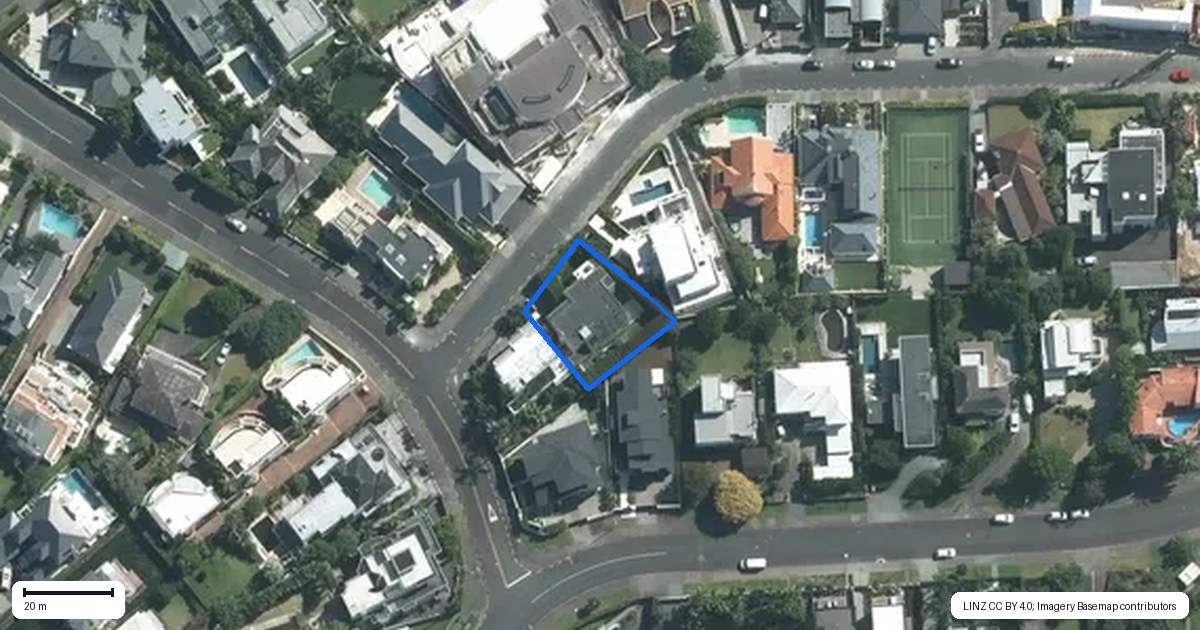 Property context map for 3 Karori Crescent, Orakei, Auckland