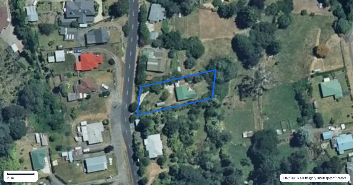 Property context map for 41 Ward Street, Taumarunui