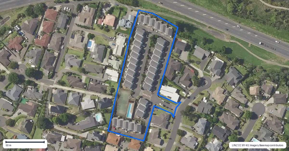 Property context map for 33/19 Brodie Place, Bethlehem, Tauranga