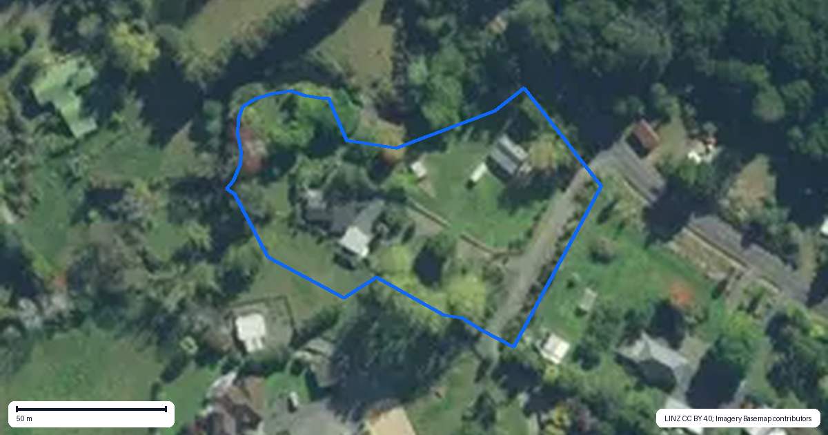 Property context map for 79A Onekura Road, Waipapa