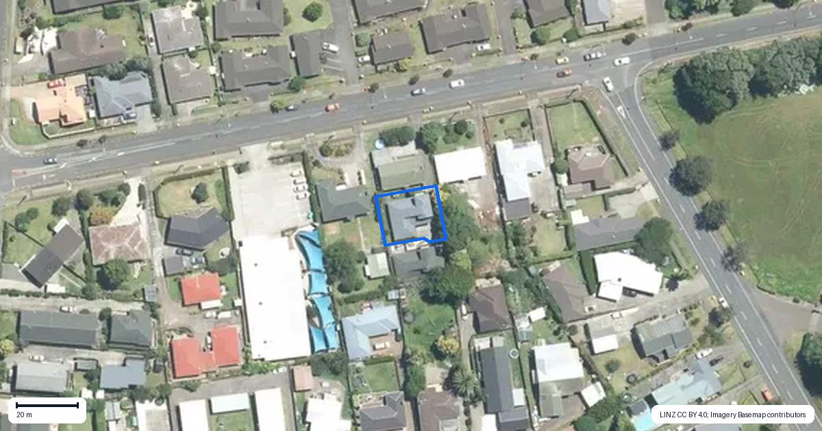 Property context map for 140A Kitchener Road, Pukekohe
