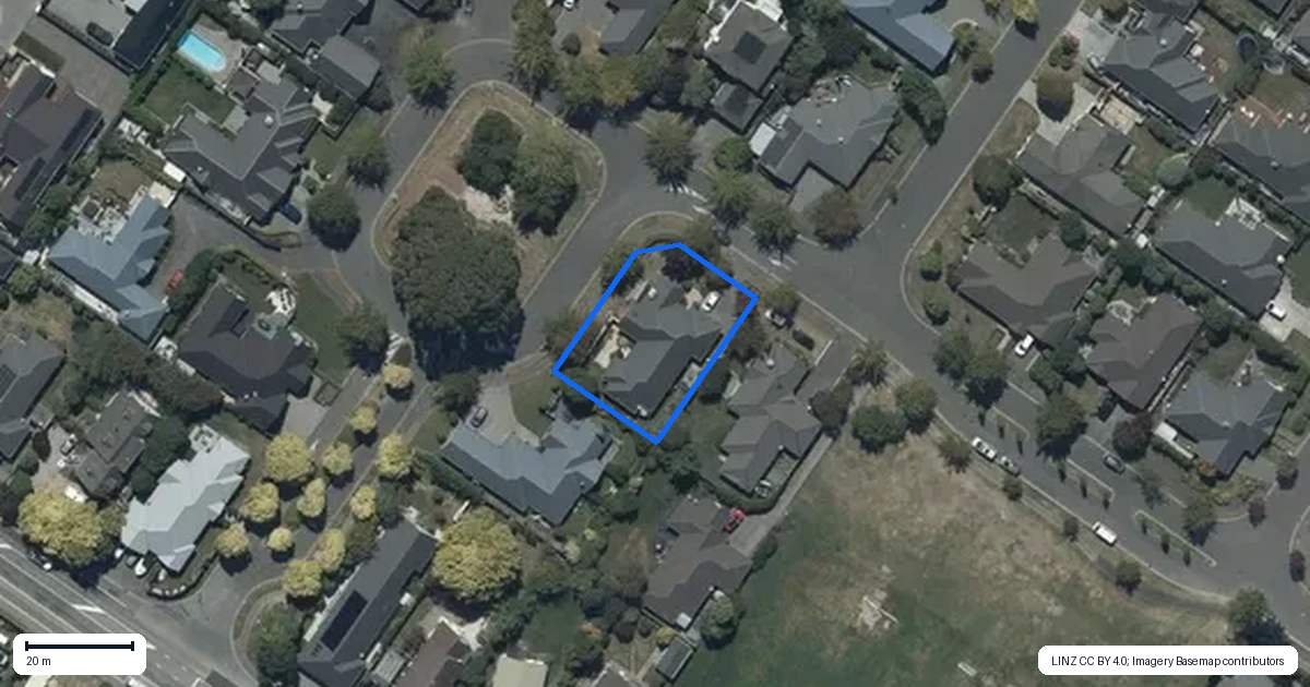 Property context map for 8 Elmwood Drive, Prebbleton