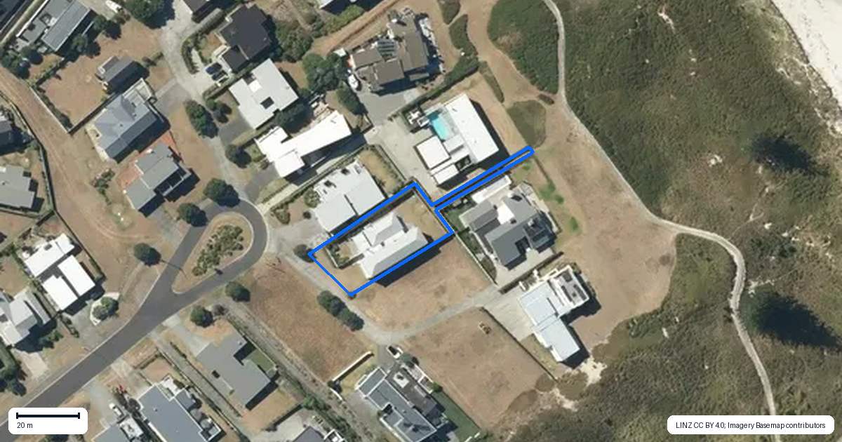 Property context map for 40 Inanga Lane, Omaha