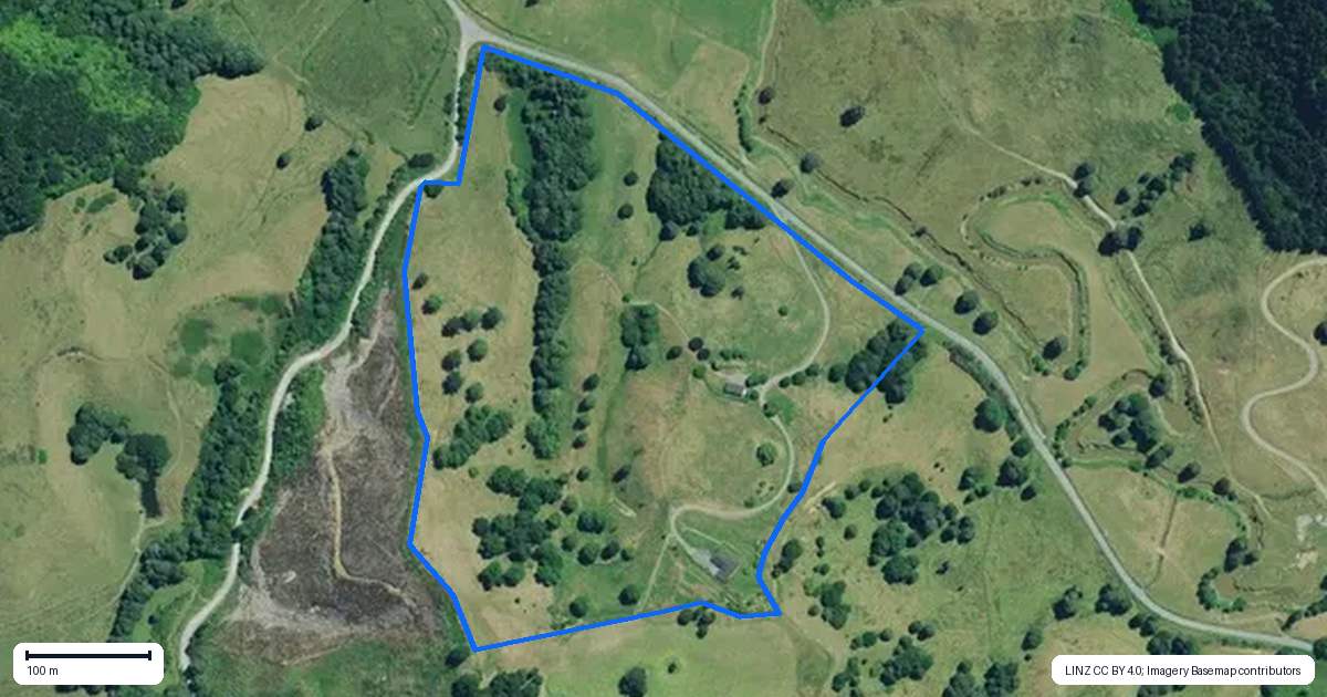 Property context map for 1150 Tikitiki Road, Aria