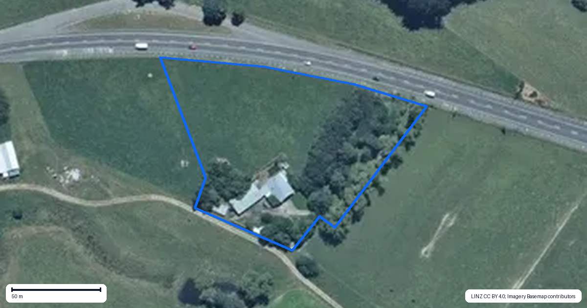 Property context map for 892 State Highway 57, Koputaroa, Shannon