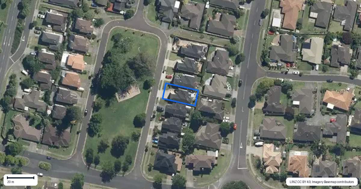 Property context map for 26 Clavoy Place, East Tamaki, Auckland