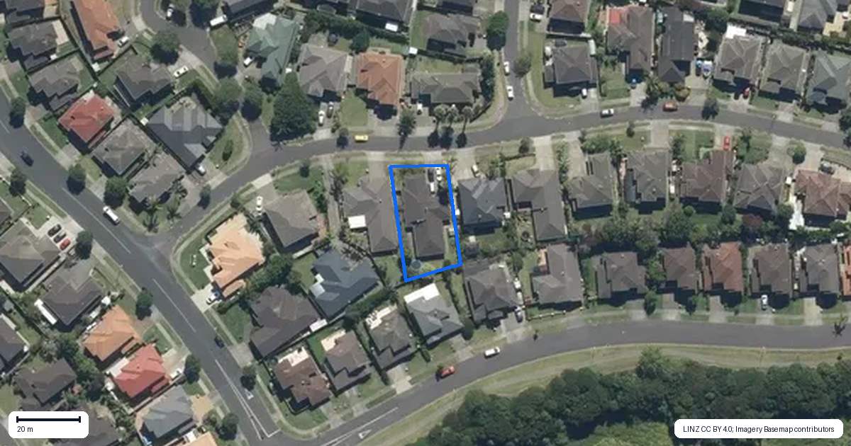 Property context map for 9 Maybole Drive, Flat Bush, Auckland